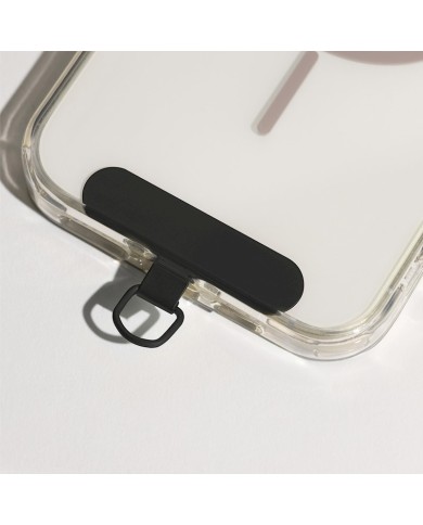 PLAQUE / INSERT MÉTALLIQUE MAGNÉTIQUE POUR SUPPORT DE TÉLÉPHONE - NOIR