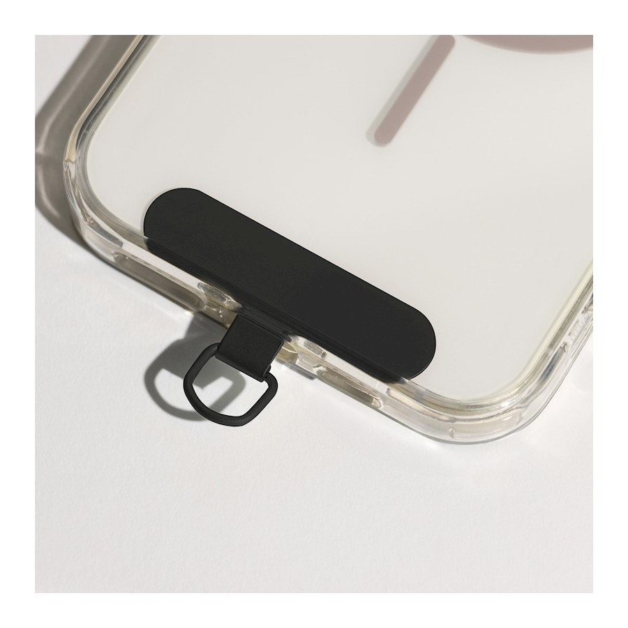 PLAQUE / INSERT MÉTALLIQUE MAGNÉTIQUE POUR SUPPORT DE TÉLÉPHONE - NOIR