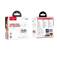 ÉCOUTEURS SANS FIL TWS HOCO EQ24 - BLUETOOTH 5.4 - BOÎTIER DE CHARGE - BLANC
