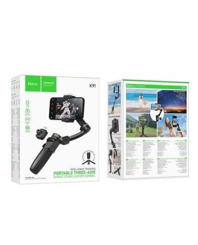 GIMBAL / STABILISATEUR POUR SMARTPHONE HOCO K91 - NOIR