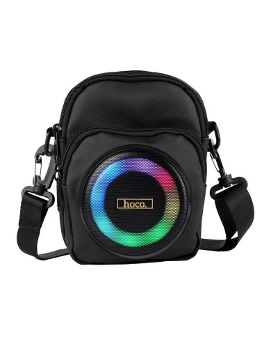 ENCEINTE PORTABLE BLUETOOTH HOCO HC41 - 8W - 1.5L - DESIGN BANDOULIÈRE - NOIR