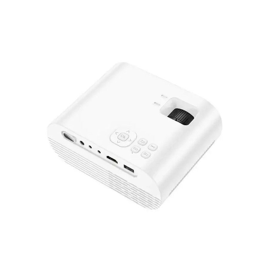 Projecteur sans fil Hoco DT1 - Wi-Fi & Bluetooth 720P - Blanc