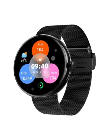 MONTRE CONNECTÉE FOREVER FOREVIVE 5 SB-365 - ÉCRAN AMOLED 1.3" - APPELS BLUETOOTH - IP68 - NOIR
