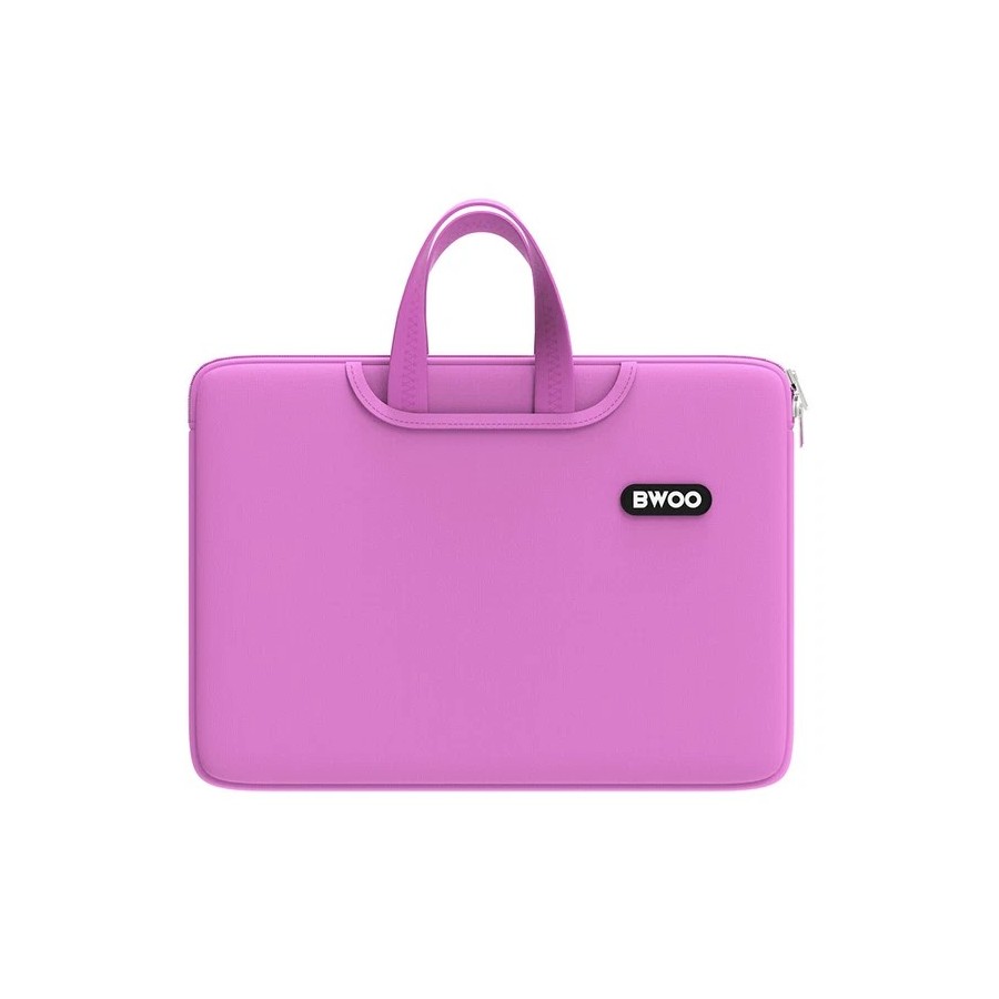 SACOCHE POUR ORDINATEUR PORTABLE 14 POUCES BWOO BO-CB63 - HOUSSE DE PROTECTION - ROSE
