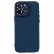 COQUE EN SILICONE POUR IPHONE 16 PRO - BLEU FONCÉ