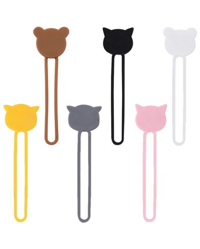 Enrouleur Organiseur de Câbles en Silicone (couleur au choix)
