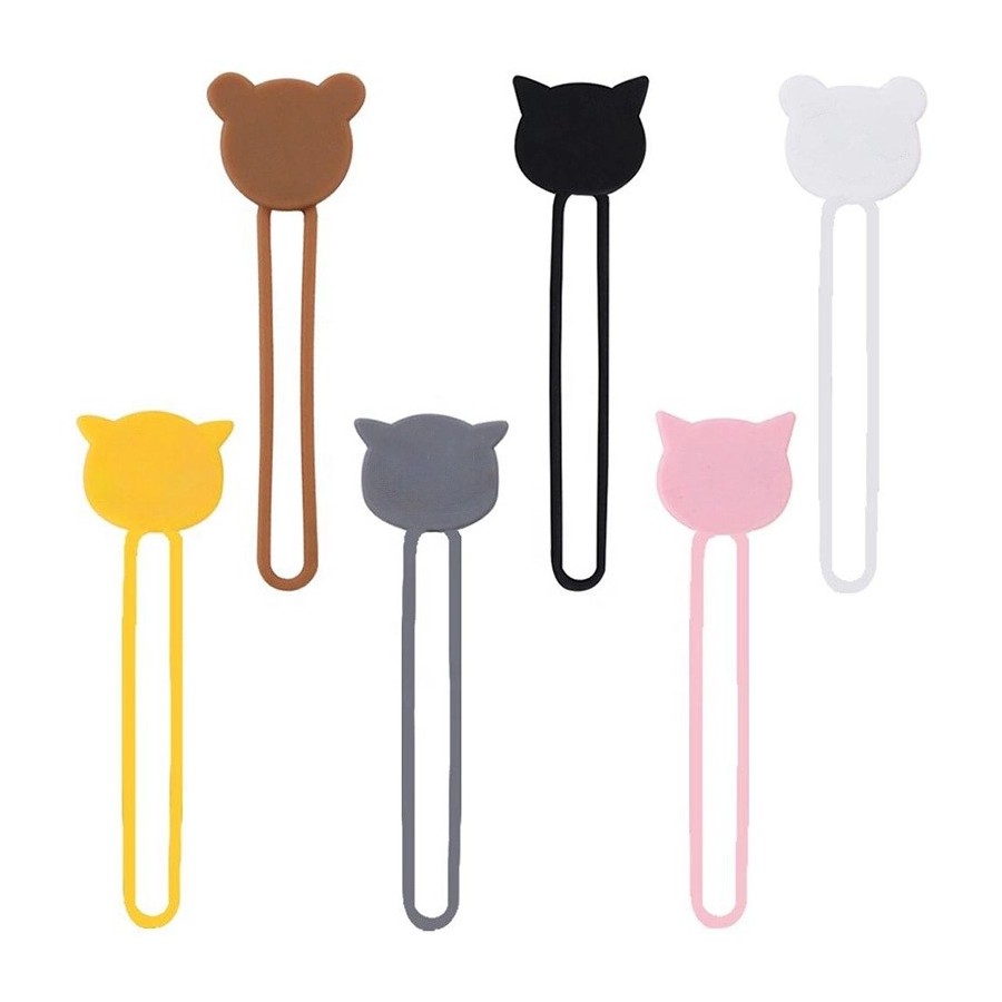 Enrouleur Organiseur de Câbles en Silicone (couleur au choix)