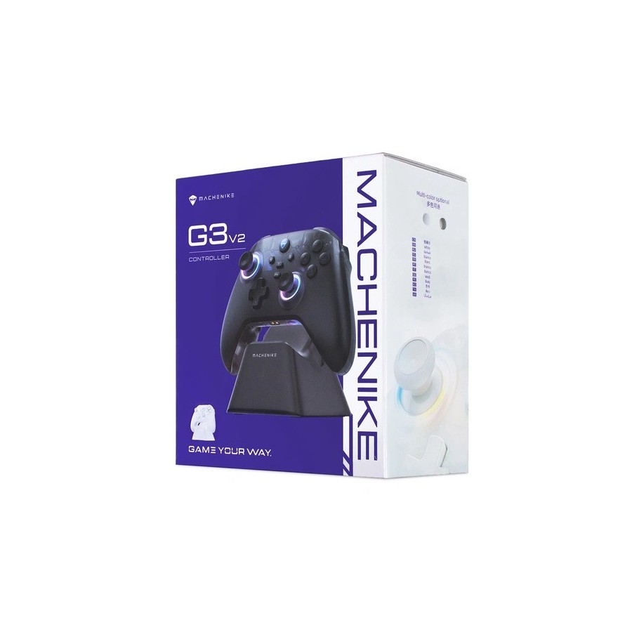 Manette de Jeu Sans Fil Machenike G3 V2 avec Station de Charge - Noir