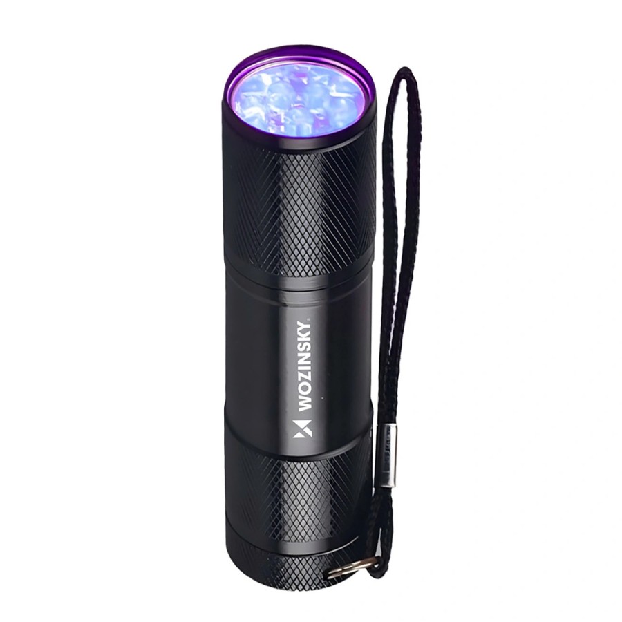 Lampe Torche UV Wozinsky WLD-9L IP65 pour Détection de Traces - Noir