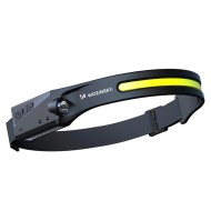 Lampe Frontale LED Wozinsky WLC-1200 350lm CREE IPX4 avec Capteur de Mouvement - Noir