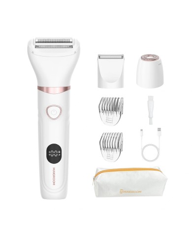 Tondeuse visage et corps 3-en-1 pour femme MAXGROOM JK-105 - Blanc