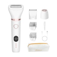 Tondeuse visage et corps 3-en-1 pour femme MAXGROOM JK-105 - Blanc