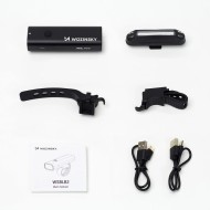 Kit d'Éclairage Vélo Avant (400 lm) et Arrière USB-C Wozinsky WSBLB2 - Noir