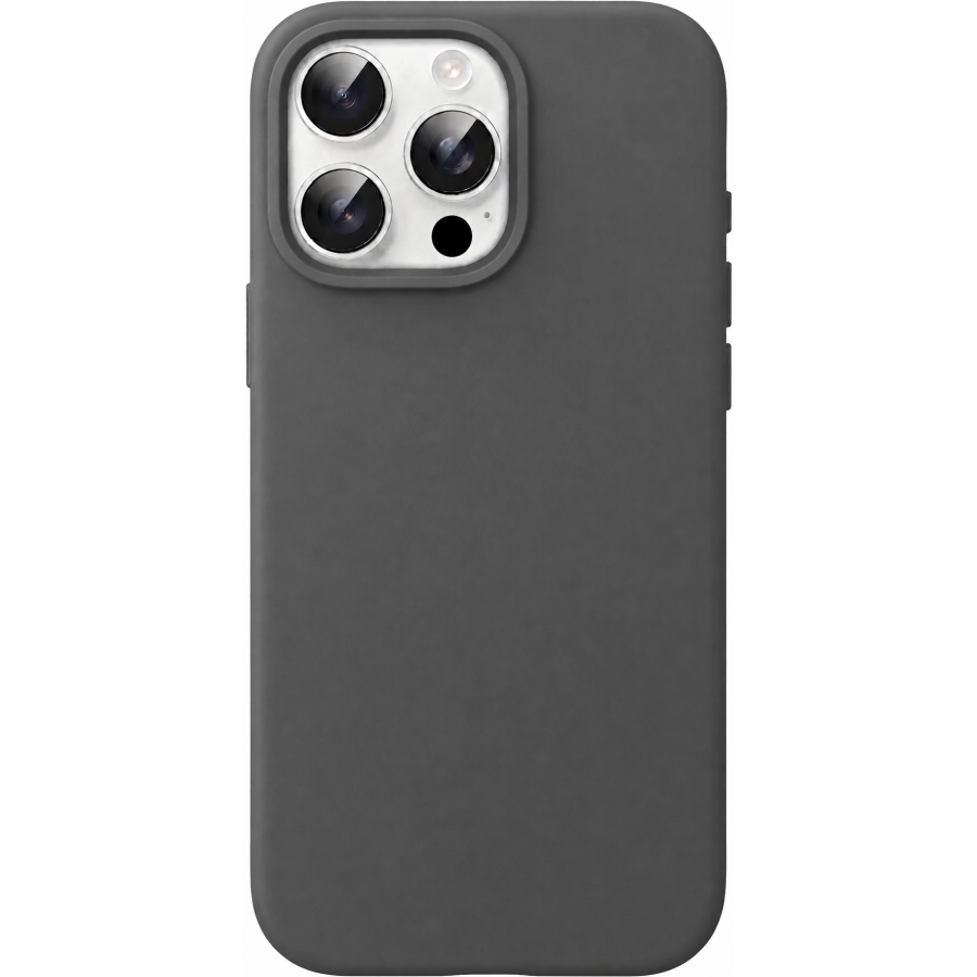 COQUE EN SILICONE POUR IPHONE 16 PRO MAX - GRIS FONCÉ