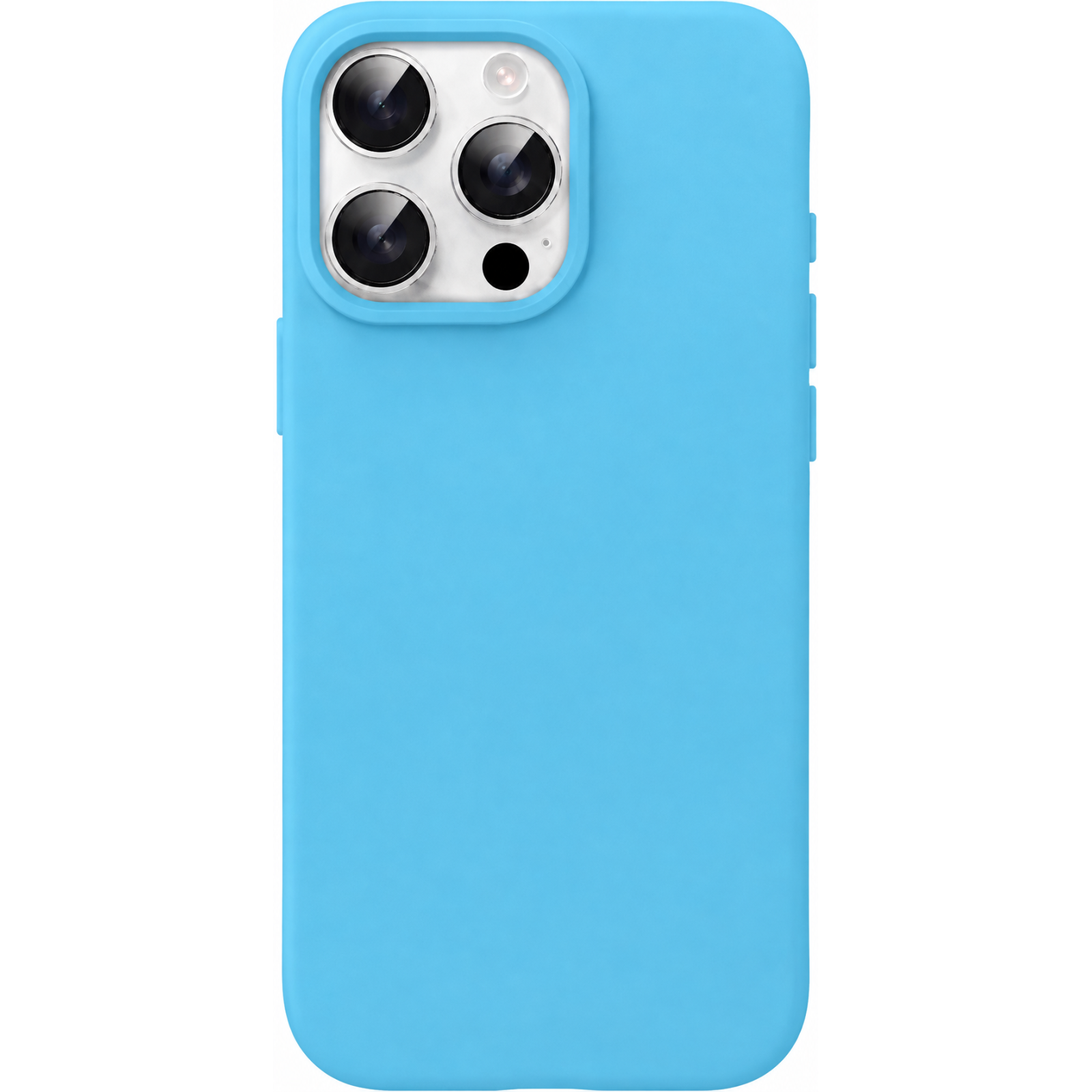 COQUE EN SILICONE POUR IPHONE 16 PRO - BLEU CIEL