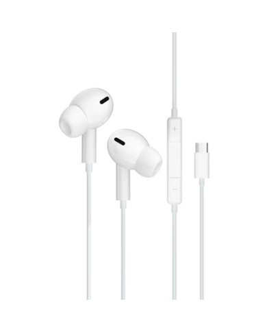 ÉCOUTEURS FILAIRES + TÉLÉCOMMANDE + MICRO - JELLICO EP3A - USB-C - 1.2M BLANC