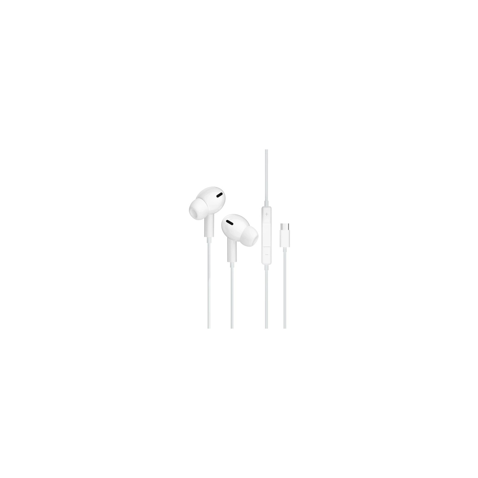 ÉCOUTEURS FILAIRES + TÉLÉCOMMANDE + MICRO - JELLICO EP3A - USB-C - 1.2M BLANC
