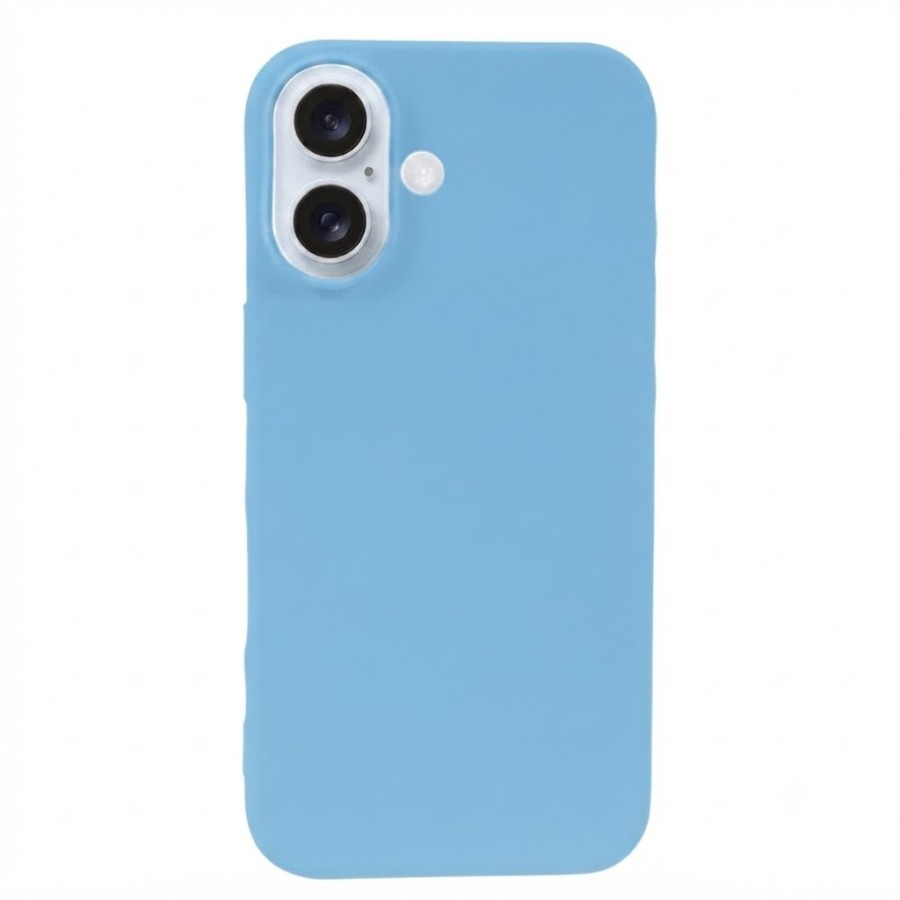 COQUE EN SILICONE POUR IPHONE 16 - BLEU CIEL