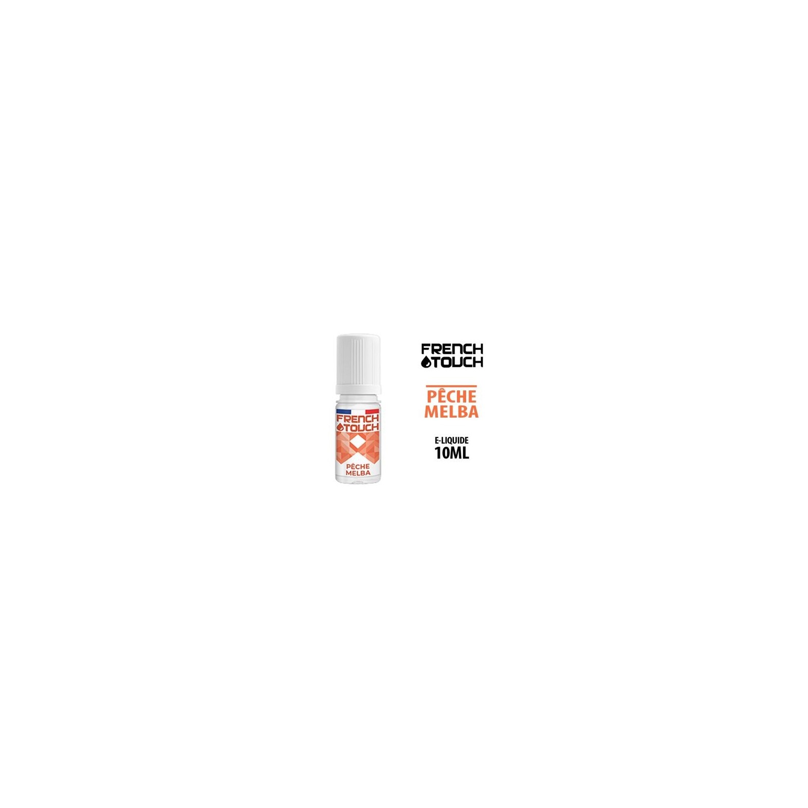 E-liquide FRENCH TOUCH PÊCHE MELBA 10 ml (boîte de 10 flacons)