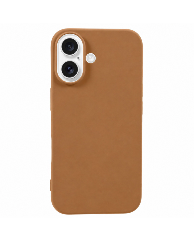 COQUE EN SILICONE POUR IPHONE 16 - CARAMEL