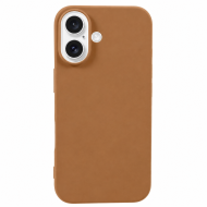 COQUE EN SILICONE POUR IPHONE 16 - CARAMEL