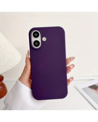 COQUE EN SILICONE POUR IPHONE  16 - PLUM