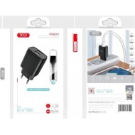 XO-L57 - PACK CHARGEUR SECTEUR UNIVERSEL 2.4A + CÂBLE LIGHTNING (IPHONE / IPAD) 1M NOIR
