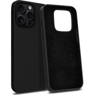 COQUE EN SILICONE POUR IPHONE 15 PRO - NOIR