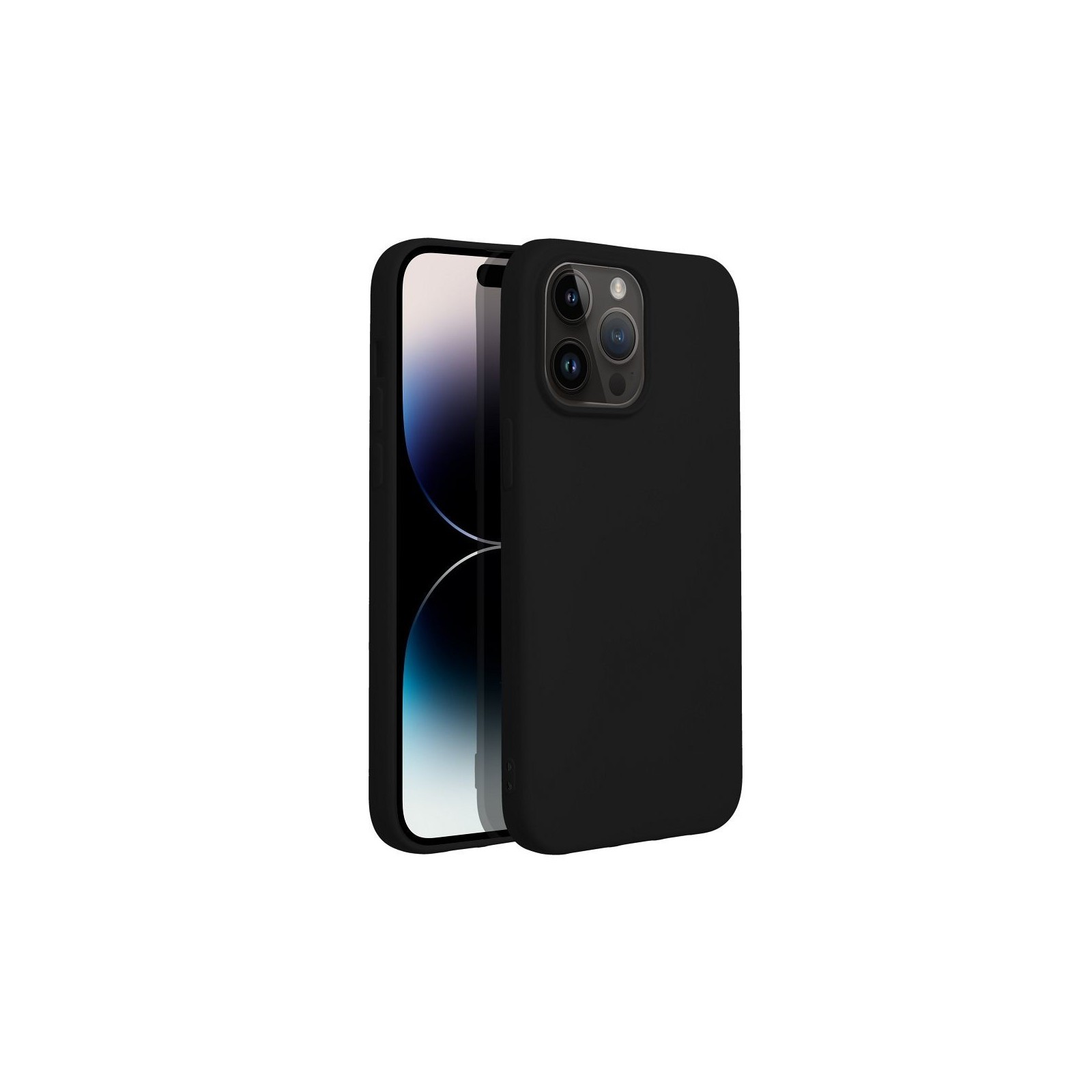 COQUE EN SILICONE POUR IPHONE 14 PRO MAX - NOIR