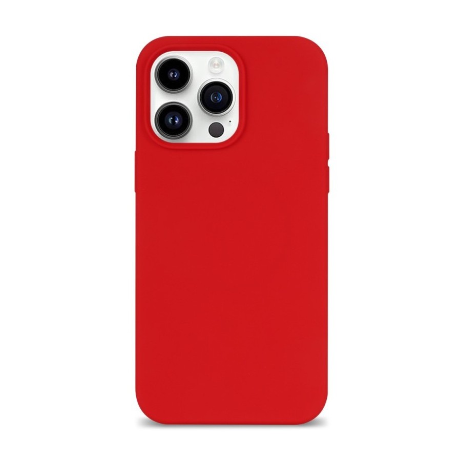 COQUE EN SILICONE POUR IPHONE 14 PRO - ROUGE