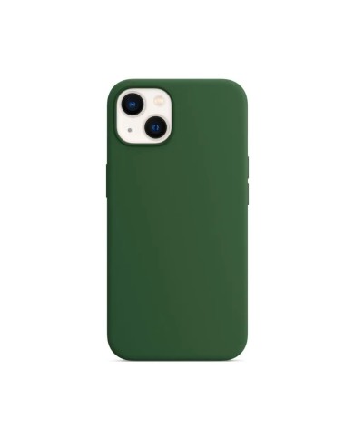 COQUE EN SILICONE POUR IPHONE 13 - VERT FORET