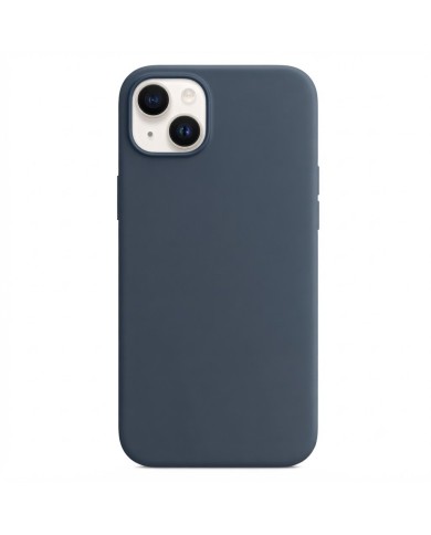 COQUE EN SILICONE POUR IPHONE 13 - BLEU FONCÉ