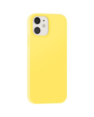 COQUE EN SILICONE POUR IPHONE 12 -  JAUNE