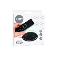 STATION DE RECHARGE SANS FIL INDUCTION SETTY - 10W NOIR