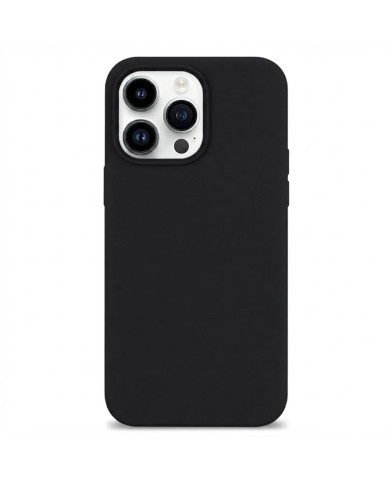 COQUE EN SILICONE POUR IPHONE 14 PRO MAX - NOIR