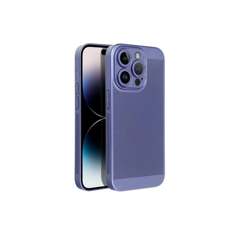 COQUE EN SILICONE POUR IPHONE  14 PRO - BLEU