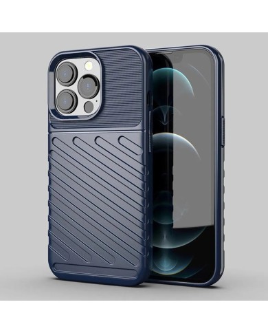 COQUE EN SILICONE POUR IPHONE 13 PRO - BLEU