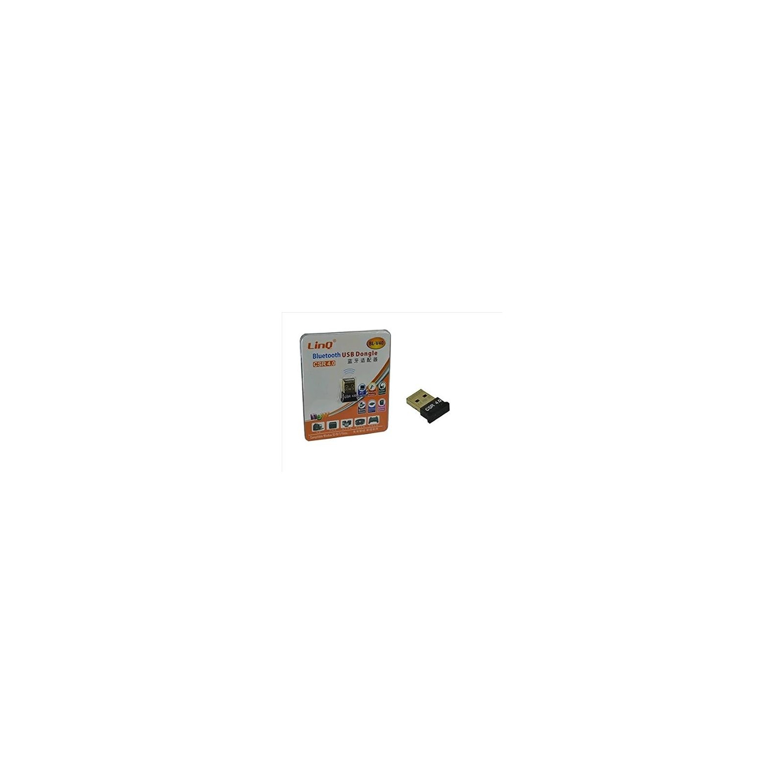 ADAPTATEUR BLUETOOTH USB LINQ BL-V40 MINI 4.0 NOIR BL-V40