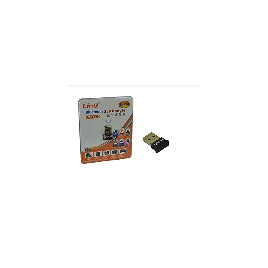 ADAPTATEUR BLUETOOTH USB LINQ BL-V40 MINI 4.0 NOIR BL-V40