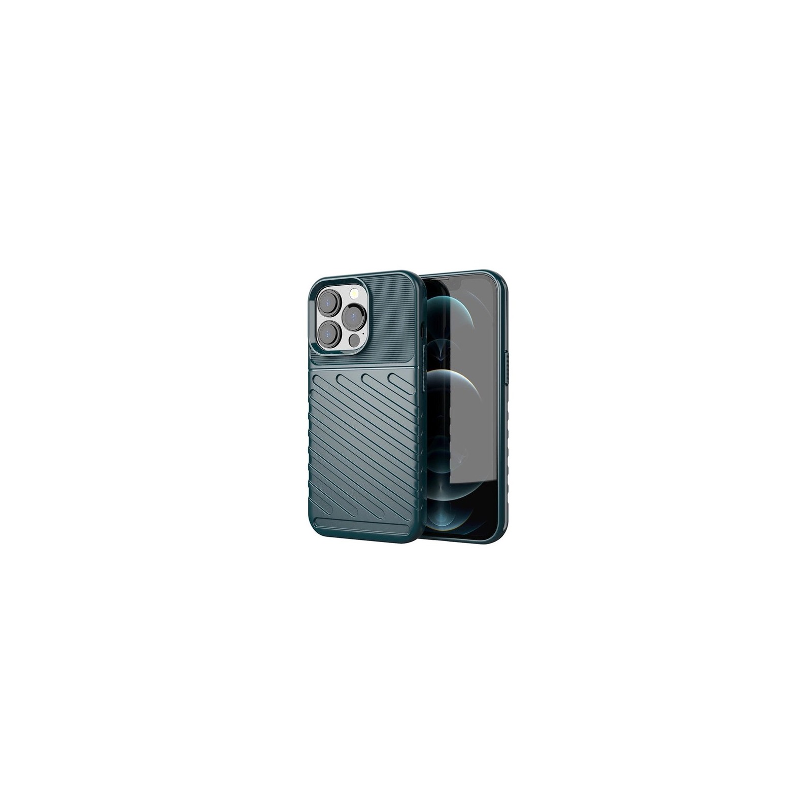 COQUE EN SILICONE POUR IPHONE 13 PRO -  VERT