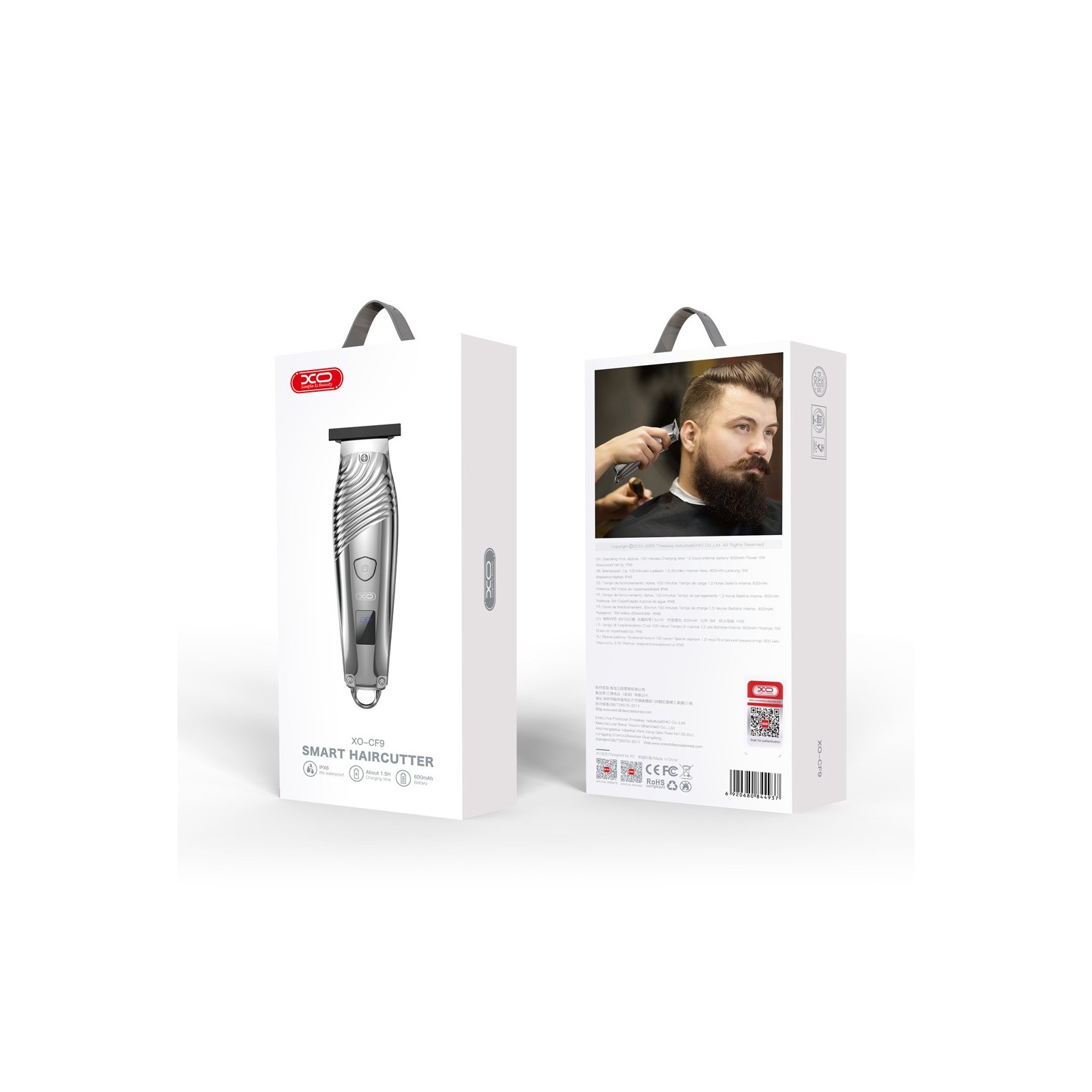 Tondeuse à cheveux sans fil XO CF9 - Gris