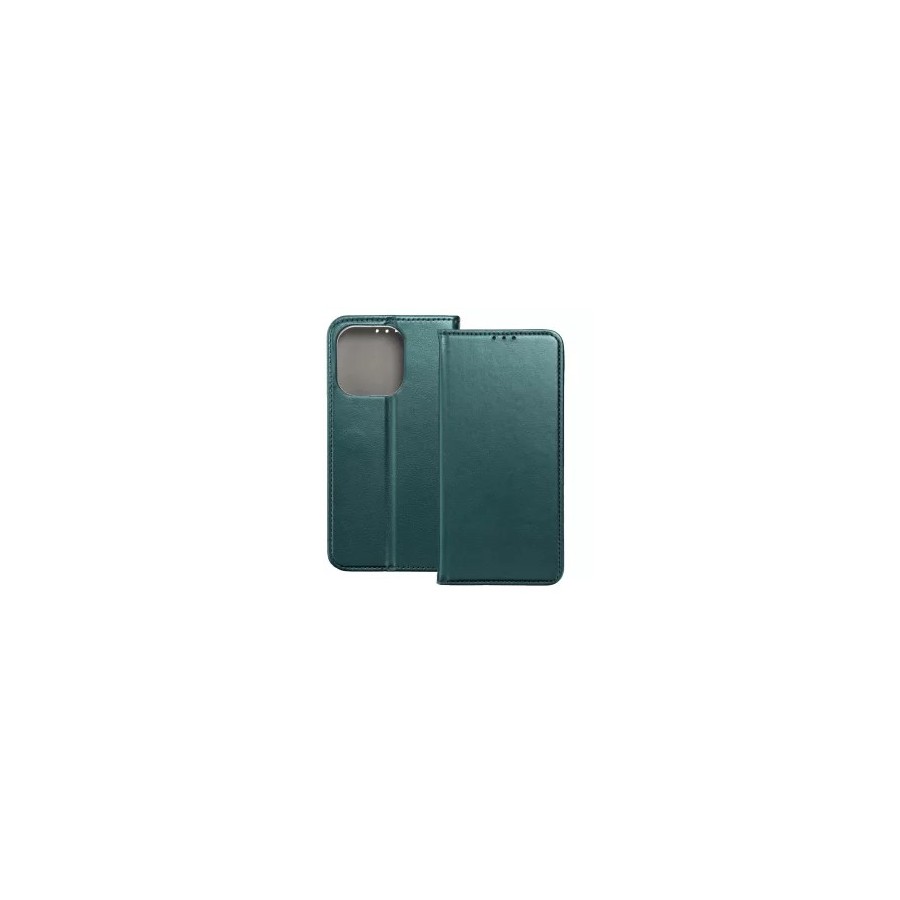 ÉTUI À CLAPET AIMANTÉ POUR IPHONE 13 - VERT FONCÉ
