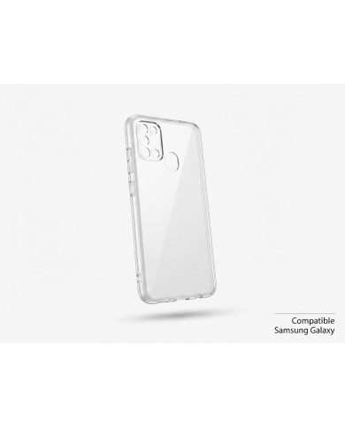 COQUE EN SILICONE  2MM POUR SAMSUNG A21S - TRANSPARENT