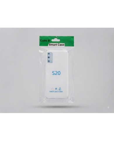 COQUE EN SILICONE  2MM POUR SAMSUNG S20 - TRANSPARENT
