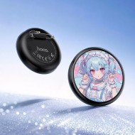 BADGE-DISPLAY ÉLECTRONIQUE HOCO Y130 - BLUETOOTH 5.4 - ÉCRAN 1.85" - 8H - APPLICATION - NOIR