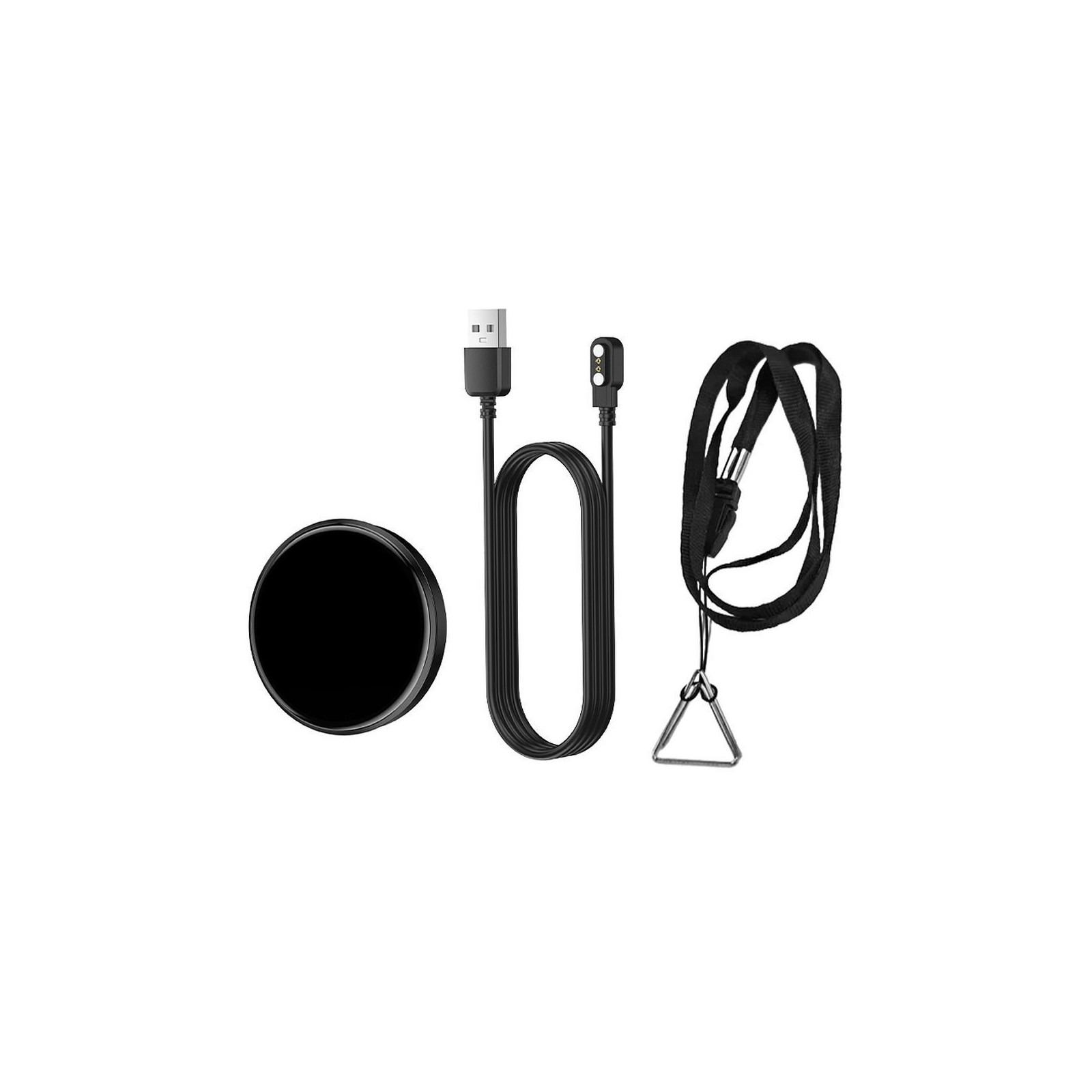 BADGE-DISPLAY ÉLECTRONIQUE HOCO Y130 - BLUETOOTH 5.4 - ÉCRAN 1.85" - 8H - APPLICATION - NOIR