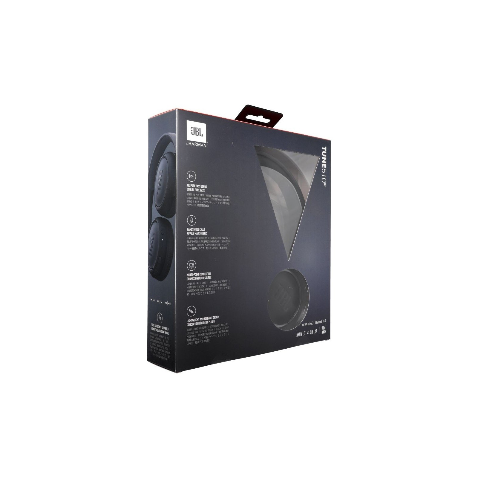 CASQUE SANS FIL BLUETOOTH - JBL TUNE 510BT - NOIR