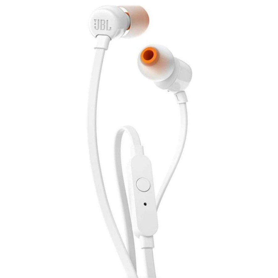 ÉCOUTEURS FILAIRES AVEC TÉLÉCOMMANDE ET MICRO - JBL TUNE 110 - JACK 3.5 MM - BLANC