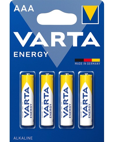 LOT DE 4 PILES ALCALINES AAA (R3) - VARTA ENERGY