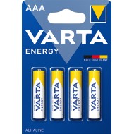 VARTA ENERGY Piles alcalines LR03/AAA x4